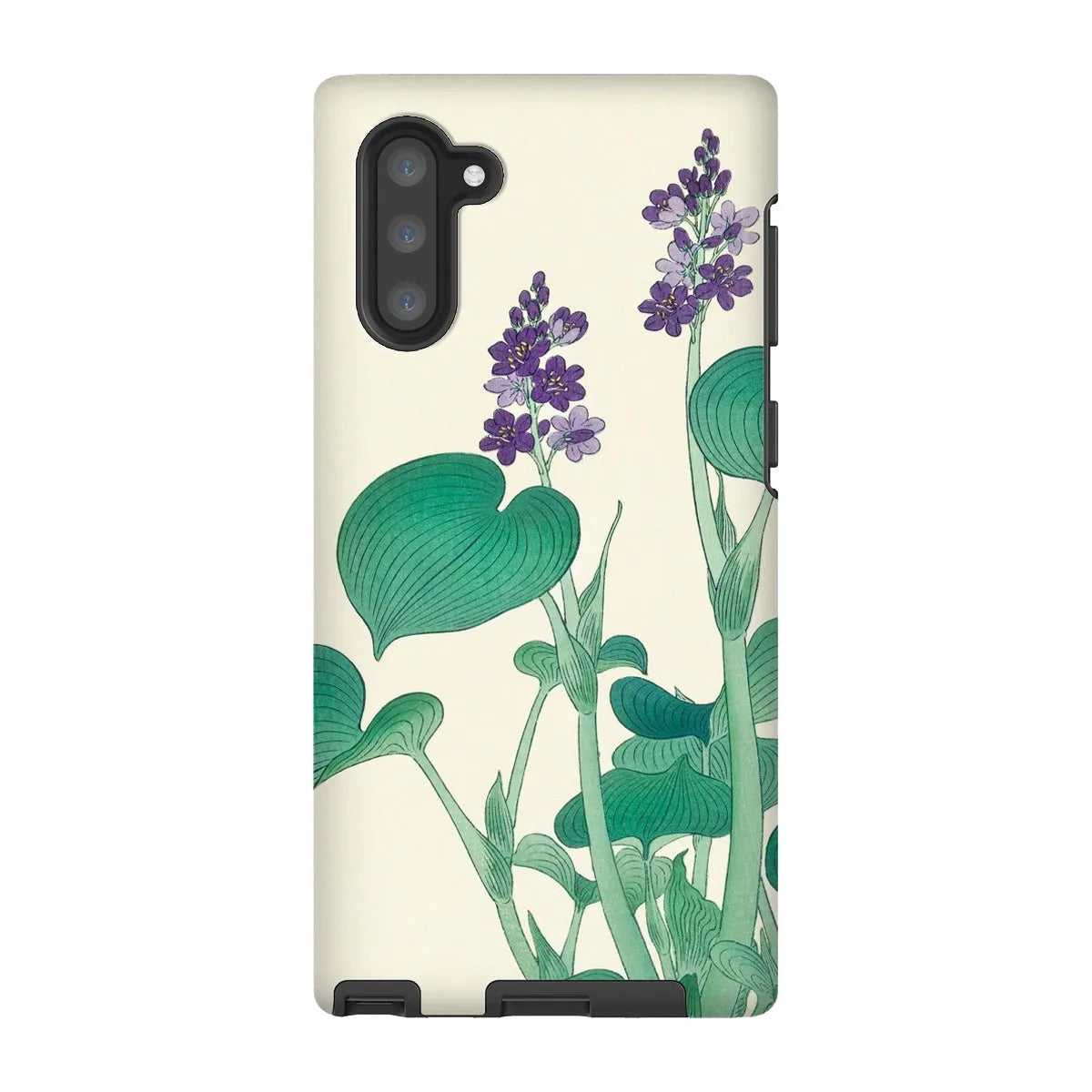 Blooming Hosta - Floral Aesthetic Art Phone Case - Ohara Koson - Samsung Galaxy Note 10 / Matte - Mobile Phone Cases