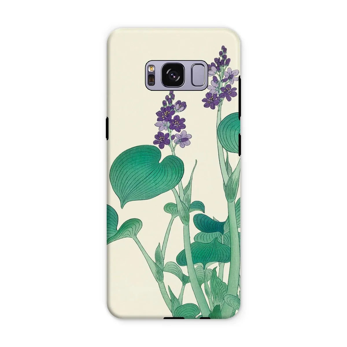 Blooming Hosta - Floral Aesthetic Art Phone Case - Ohara Koson - Samsung Galaxy S8 Plus / Matte - Mobile Phone Cases