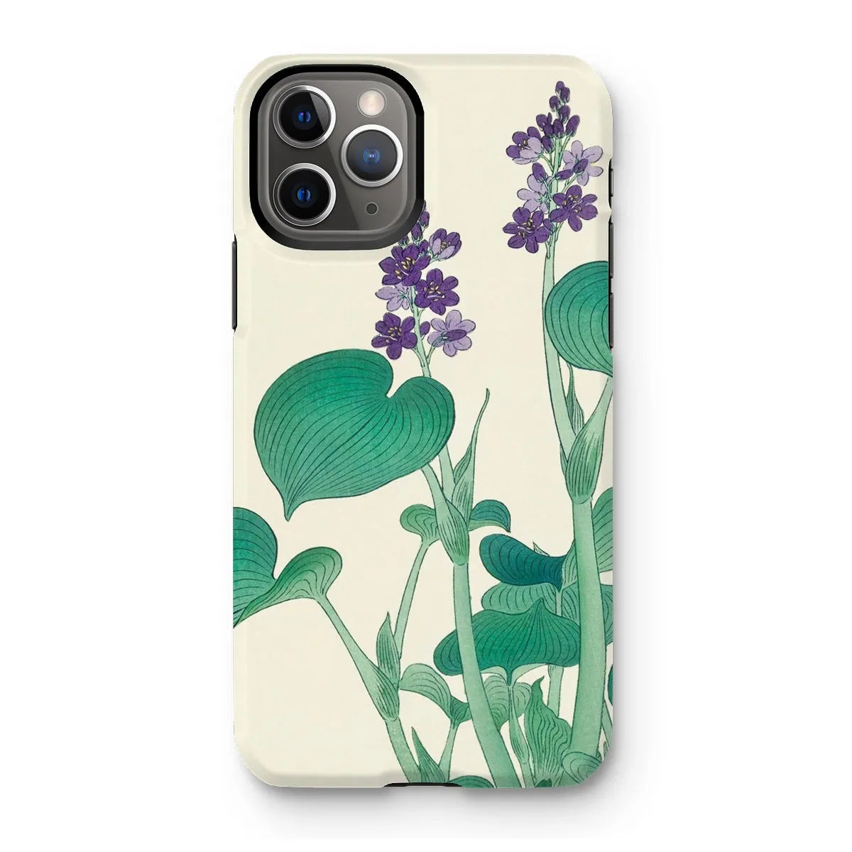Blooming Hosta - Floral Aesthetic Art Phone Case - Ohara Koson - Iphone 11 Pro / Matte - Mobile Phone Cases - Aesthetic