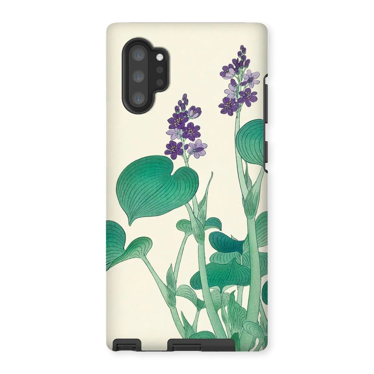 Blooming Hosta - Floral Aesthetic Art Phone Case - Ohara Koson - Samsung Galaxy Note 10p / Matte - Mobile Phone Cases