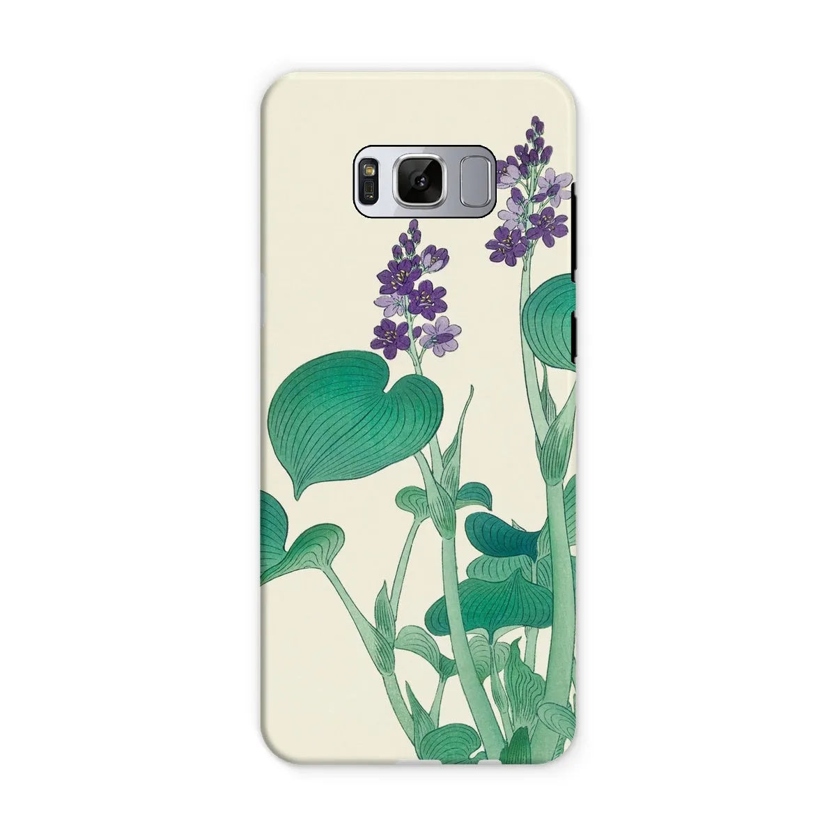 Blooming Hosta - Floral Aesthetic Art Phone Case - Ohara Koson - Samsung Galaxy S8 / Matte - Mobile Phone Cases
