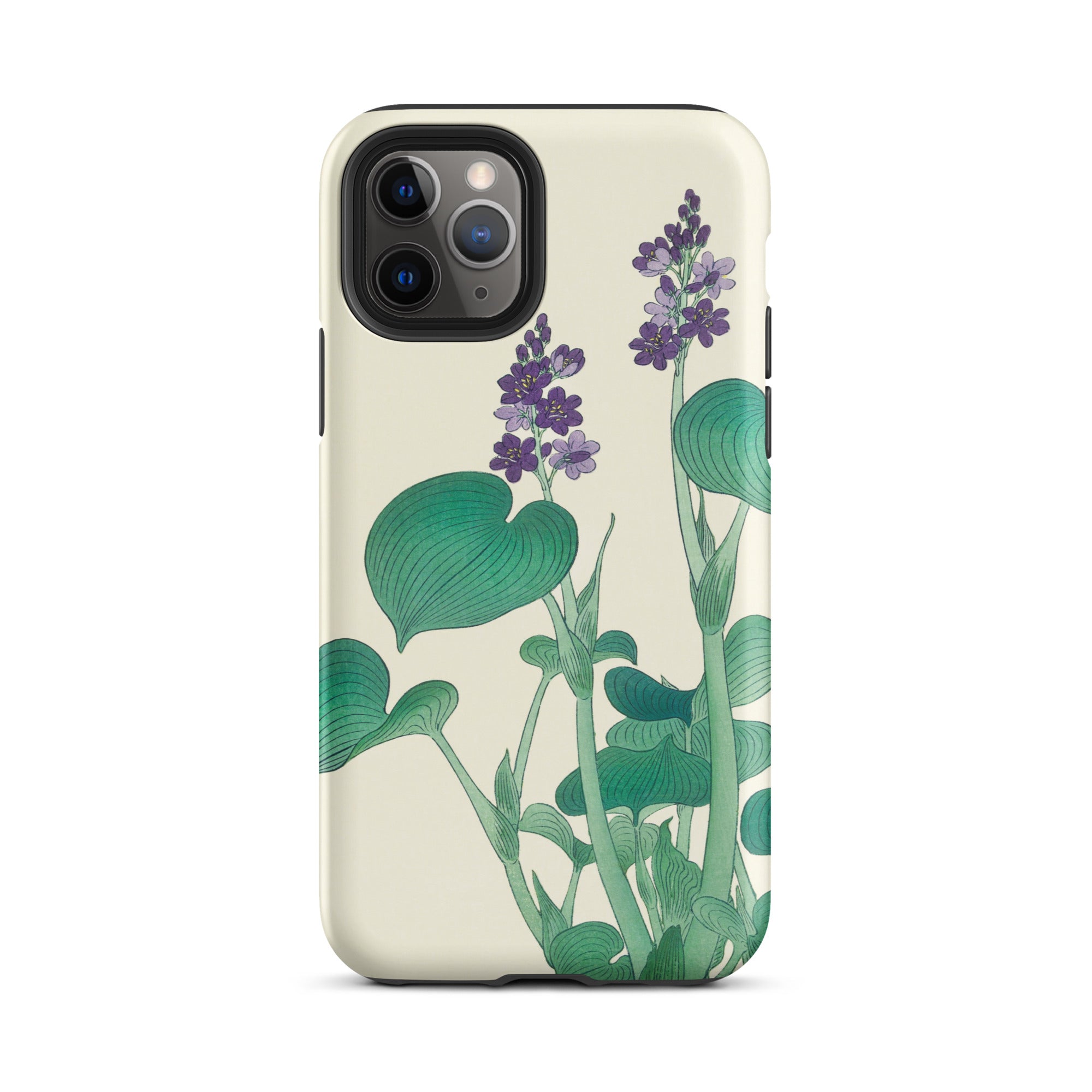 Blooming Hosta Ohara Koson Floral Art Iphone Case, 11 Pro / Matte, Floral Patterned Smartphone Case