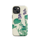 Blooming Hosta - Ohara Koson Floral Art Iphone Case, 14 / Matte, Floral-patterned Phone Case