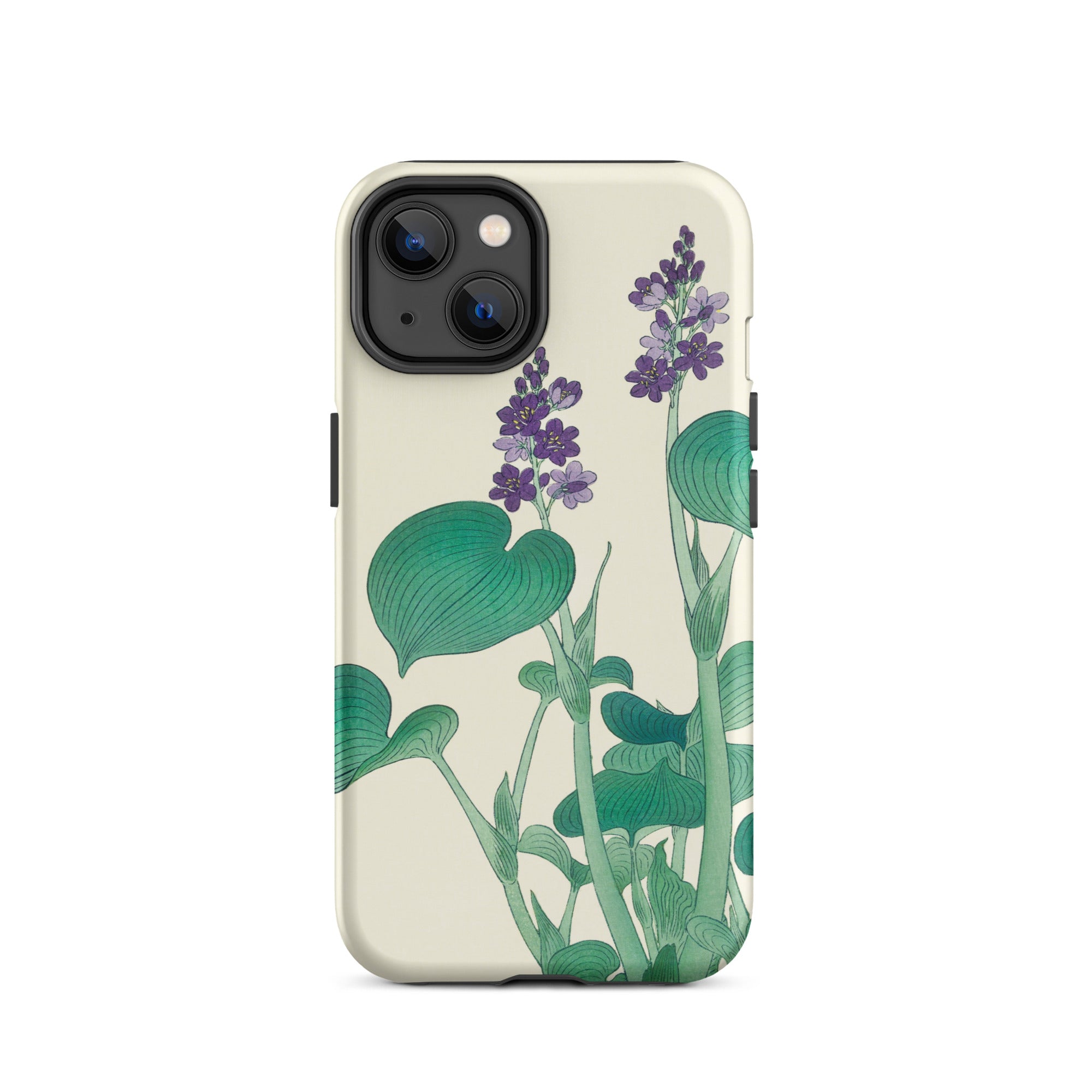 Blooming Hosta Ohara Koson Floral Art Iphone Case, 14 / Matte, Floral Patterned Phone Case