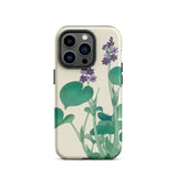 Blooming Hosta - Ohara Koson Floral Art Iphone Case, 14 Pro / Matte, Floral-patterned Smartphone Case
