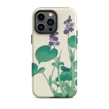 Blooming Hosta - Ohara Koson Floral Art Iphone Case, 14 Pro Max / Matte, Floral-patterned Phone Case