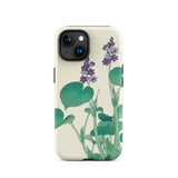 Blooming Hosta - Ohara Koson Floral Art Iphone Case, 15 / Matte, Floral-patterned Phone Case