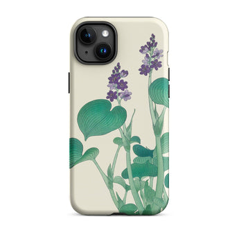 Blooming Hosta - Ohara Koson Floral Art Iphone Case, 15 Plus / Matte, Floral-patterned Iphone Case