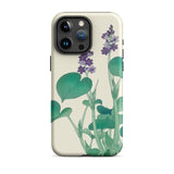 Blooming Hosta - Ohara Koson Floral Art Iphone Case, 15 Pro Max / Matte, Floral-patterned Phone Case