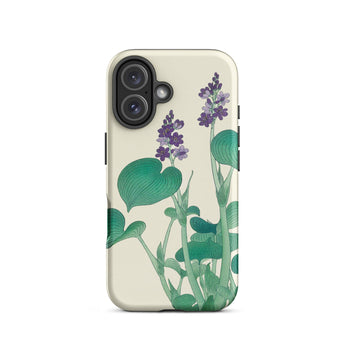 Blooming Hosta - Ohara Koson Floral Art Iphone Case, 16 / Matte, Floral-patterned Phone Case