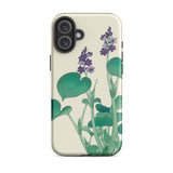 Blooming Hosta - Ohara Koson Floral Art Iphone Case, 16 Plus / Matte, Floral-patterned Phone Case