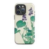 Blooming Hosta - Ohara Koson Floral Art Iphone Case, 16 Pro Max / Matte, Floral-patterned Phone Case