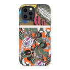 Bloomotifs - Edouard Benedictus Floral Art Iphone Case, 13 Pro / Matte, Colorful Intricately Patterned Smartphone Case Floral Leaf Design