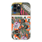 Bloomotifs - Edouard Benedictus Floral Art Iphone Case, 14 Pro / Matte, Colorful Intricately Patterned Iphone Case Tropical Leaf Design