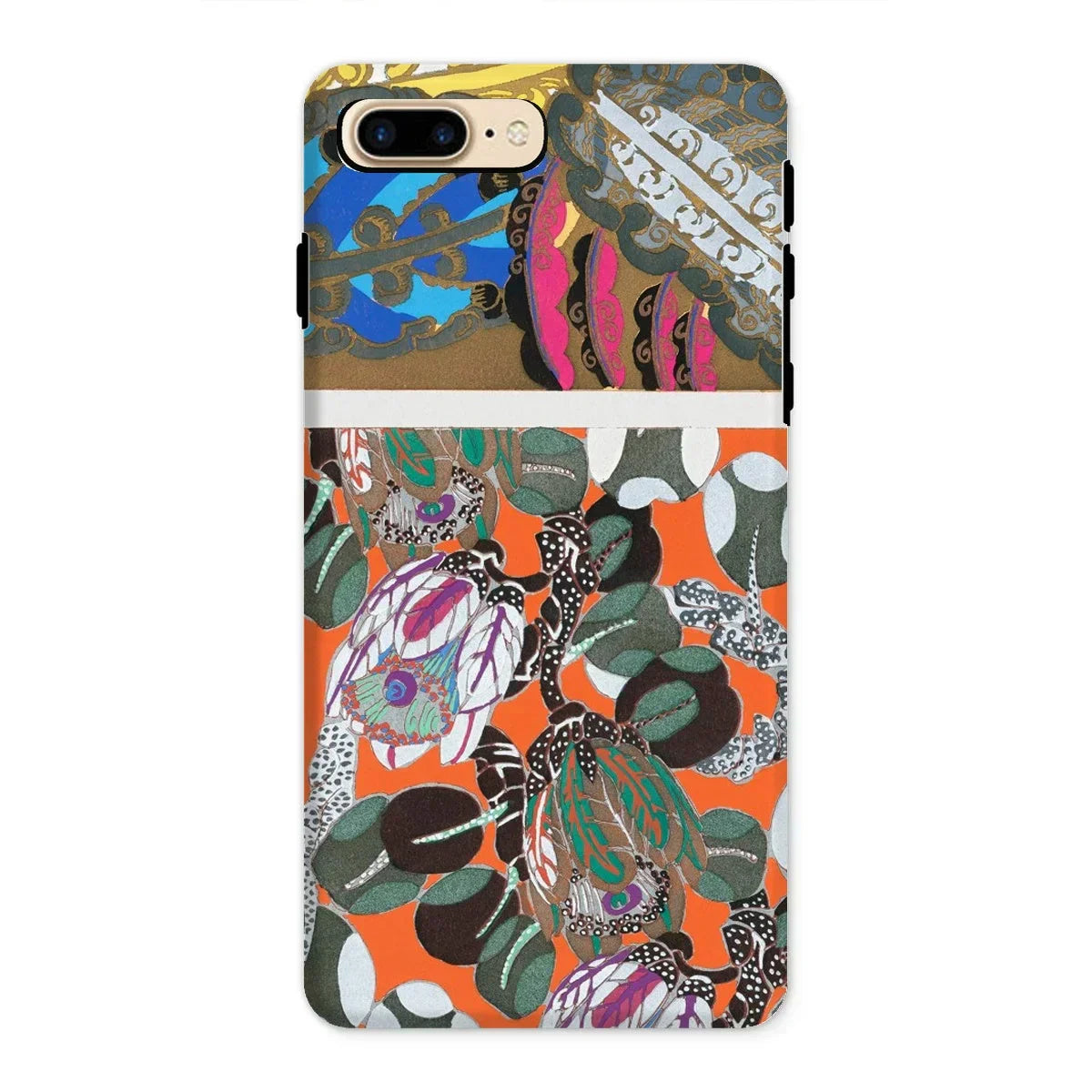 Bloomotifs - Edouard Benedictus Floral Art Iphone Case, 8 Plus / Matte, Colorful Abstract-patterned Phone Case Floral Organic Designs