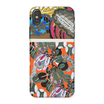 Bloomotifs - Edouard Benedictus Floral Art Iphone Case, x / Matte, Colorful Patterned Phone Case Abstract Floral Geometric Designs