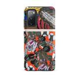 Bloomotifs - Edouard Benedictus Floral Art Phone Case Samsung Galaxy S20 Fe / Matte Vibrant Orange Phone Case Bold Artistic Pattern