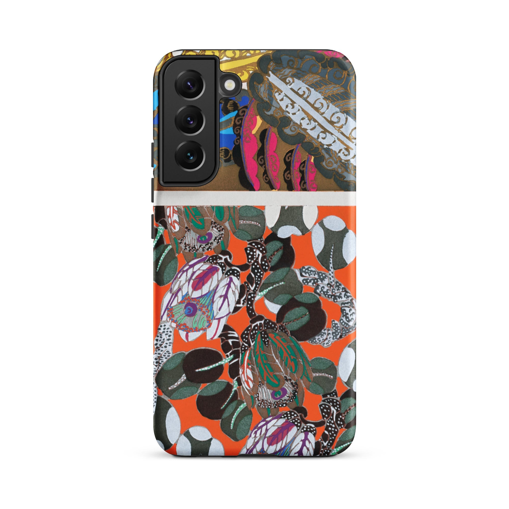 Bloomotifs Edouard Benedictus Floral Art Samsung Case, Galaxy S22 Plus / Matte, Multi Colored Smartphone Case Vibrant Floral Abstract