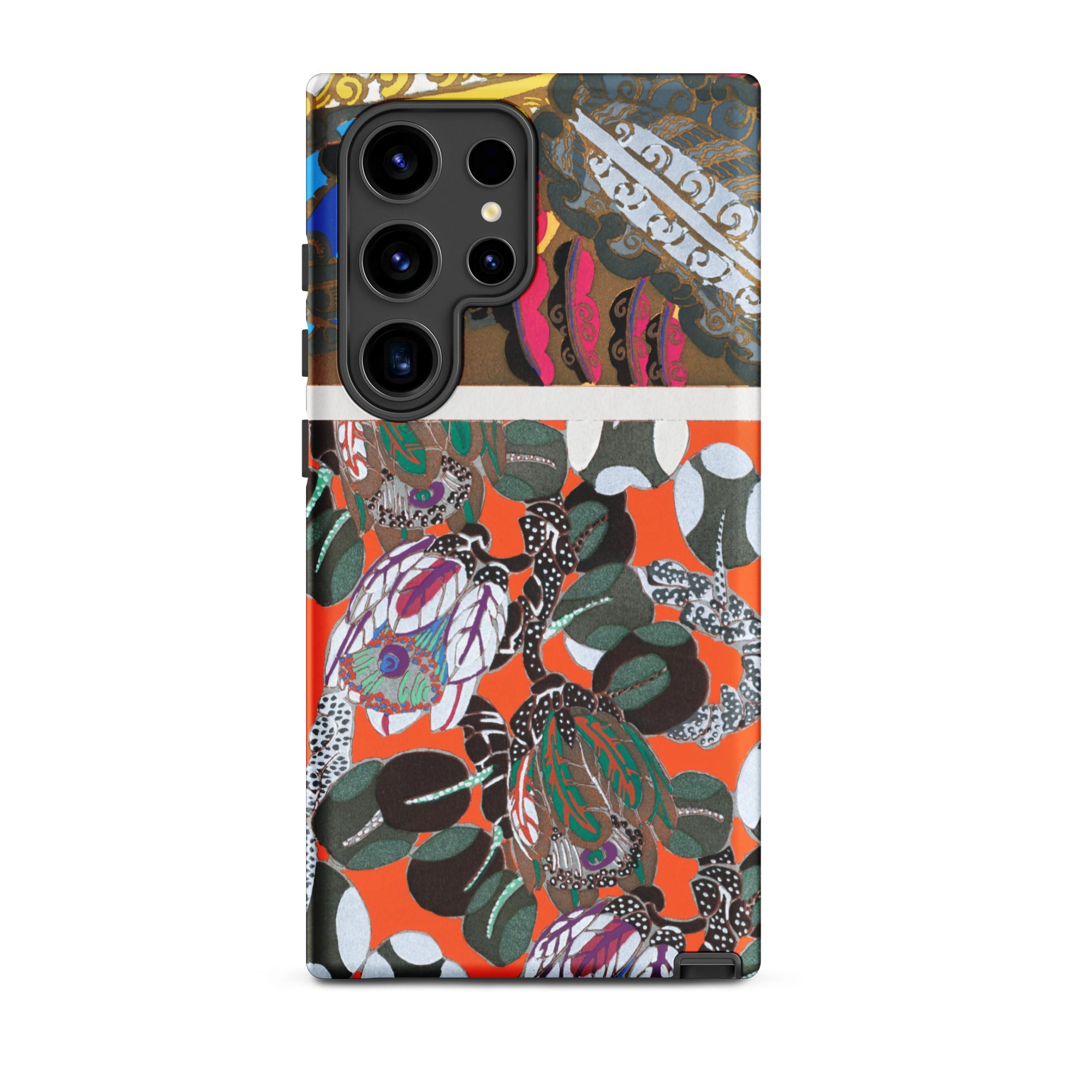 Bloomotifs Edouard Benedictus Floral Art Samsung Case, Galaxy S24 Ultra / Matte, Smartphone Case Vibrant Multicolored Abstract Floral Design