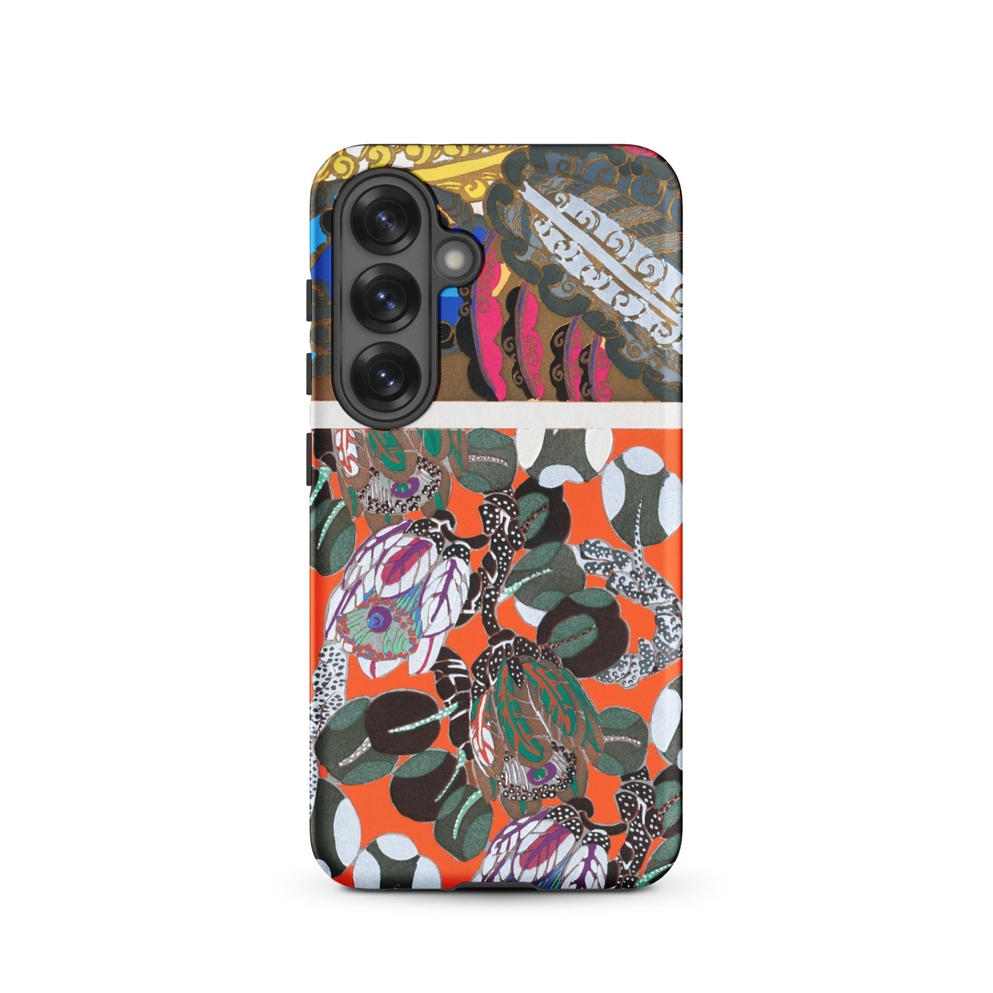Bloomotifs Edouard Benedictus Floral Art Samsung Case, Galaxy S25 / Matte, Smartphone Vibrant Patterned Case Split Design Abstract Patterns