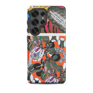 Bloomotifs - Edouard Benedictus Floral Art Samsung Case, Galaxy S25 Ultra / Matte, Smartphone Case Colorful Ornate Pattern