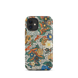 Blossomewhere - Antique Japanese Tapestry Iphone Case, 12 Mini / Matte, Floral Patterned Phone Case