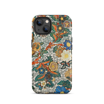 Blossomewhere - Antique Japanese Tapestry Iphone Case, 13 / Matte, Floral Patterned Phone Case