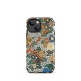 Blossomewhere - Antique Japanese Tapestry Iphone Case, 13 Mini / Matte, Floral Patterned Phone Case