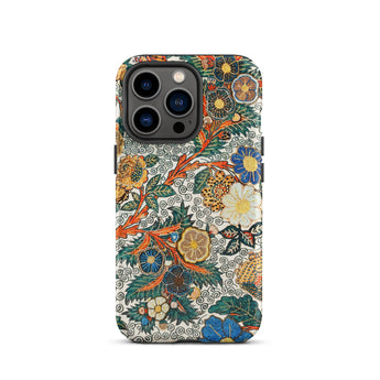 Blossomewhere - Antique Japanese Tapestry Iphone Case, 13 Pro / Matte, Floral Patterned Phone Case