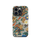 Blossomewhere - Antique Japanese Tapestry Iphone Case, 14 Pro / Matte, Floral Patterned Phone Case