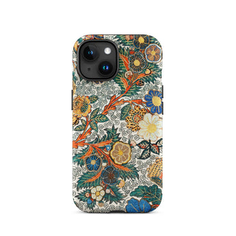 Blossomewhere - Antique Japanese Tapestry Iphone Case, 15 / Matte, Floral Patterned Phone Case