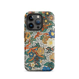 Blossomewhere - Antique Japanese Tapestry Iphone Case, 15 Pro / Matte, Floral Patterned Phone Case