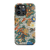 Blossomewhere - Antique Japanese Tapestry Iphone Case, 15 Pro Max / Matte, Floral Patterned Phone Case
