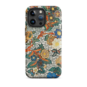 Blossomewhere - Antique Japanese Tapestry Iphone Case, 15 Pro Max / Matte, Floral Patterned Phone Case