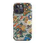 Blossomewhere - Antique Japanese Tapestry Iphone Case, 16 Pro Max / Matte, Floral Patterned Phone Case