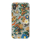 Blossomewhere Antique Japanese Tapestry Iphone Case, x / Matte, Colorful Floral Nature Themed Phone Case Intricate Patterns Designs