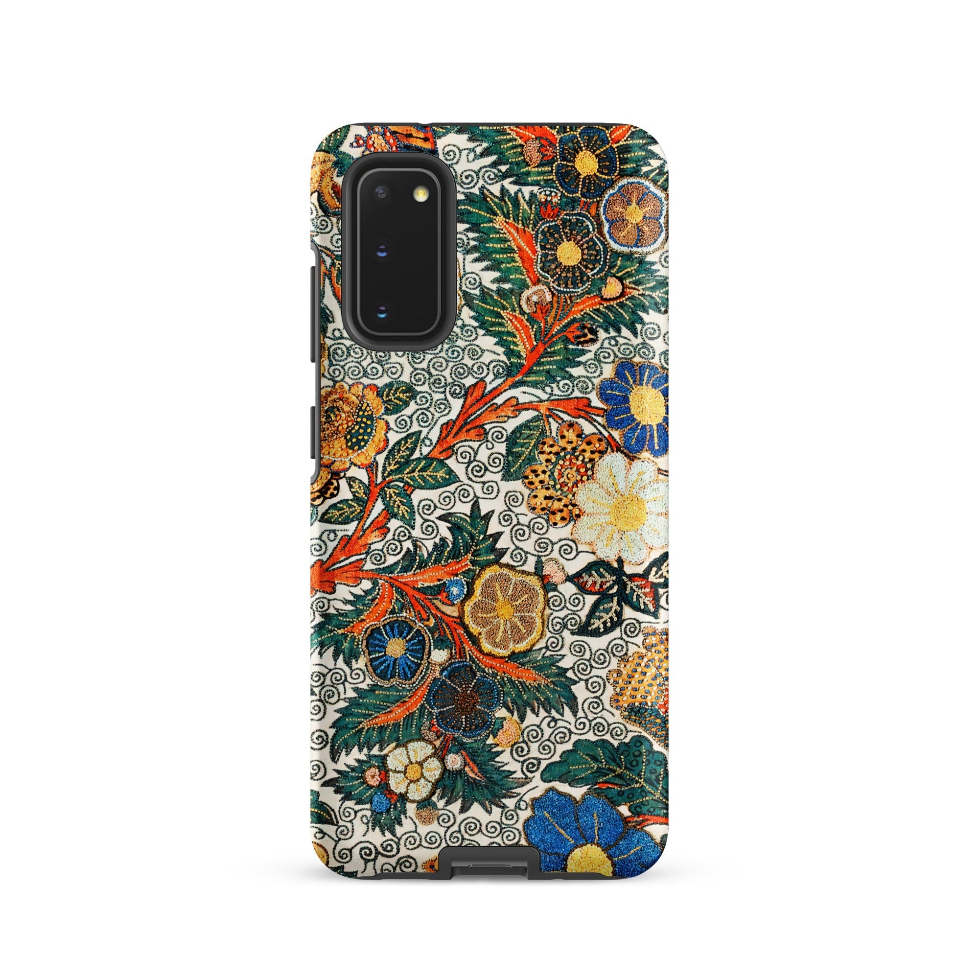 Blossomewhere Antique Japanese Tapestry Samsung Case, Galaxy S20 / Matte, Smartphone Case Colorful Floral Leaf Pattern