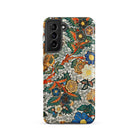 Blossomewhere Antique Japanese Tapestry Samsung Case, Galaxy S21 / Matte, Smartphone Case Colorful Floral Leaf Pattern