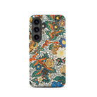 Blossomewhere Antique Japanese Tapestry Samsung Case, Galaxy S24 / Matte, Smartphone Case Colorful Floral Fruit Pattern