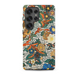 Blossomewhere - Antique Japanese Tapestry Samsung Case, Galaxy S25 Ultra / Matte, Smartphone Case Intricate Floral Pattern Vibrant Colors