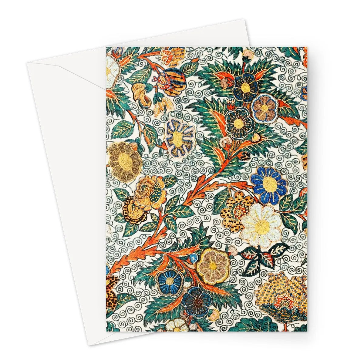Blossomewhere Japanese Tapestry Art Greeting Card - Greeting & Note Cards - Aesthetic Art