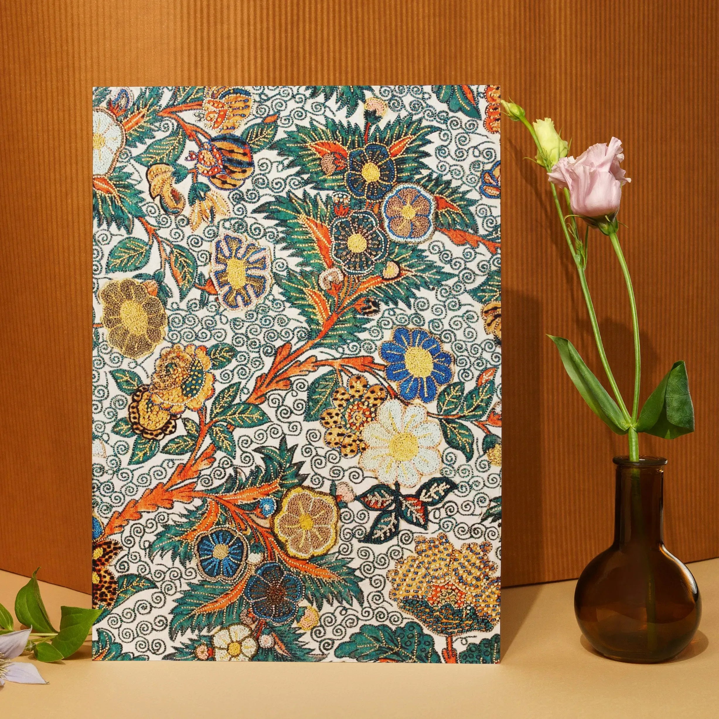 Blossomewhere Japanese Tapestry Art Greeting Card - A5 Portrait / 1 Card - Greeting & Note Cards - Aesthetic Art
