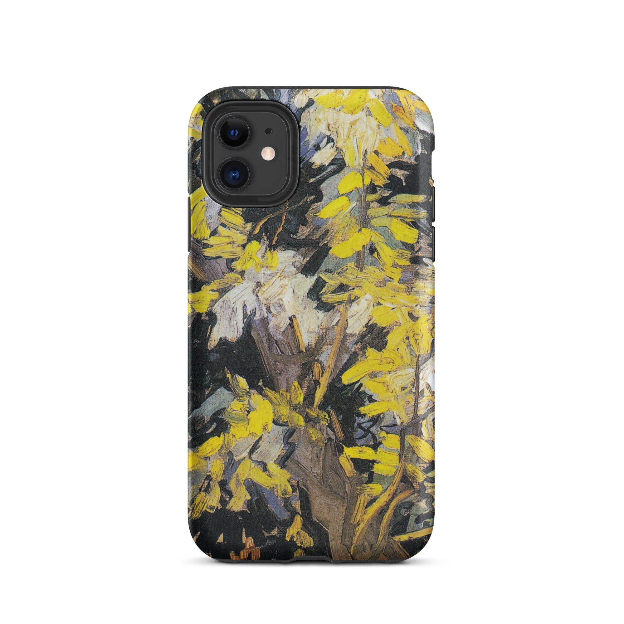 Blossoming Acacia Vincent Van Gogh Iphone Case, 11 / Matte, Yellow Floral Phone Case