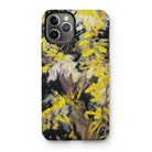 Blossoming Acacia - Vincent Van Gogh Iphone Case, 11 Pro / Matte, Iphone Case Abstract Yellow Black Painted Floral Design