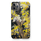 Blossoming Acacia - Vincent Van Gogh Iphone Case, 11 Pro Max / Matte, Iphone Case Abstract Floral Pattern Yellow Black Brushstrokes