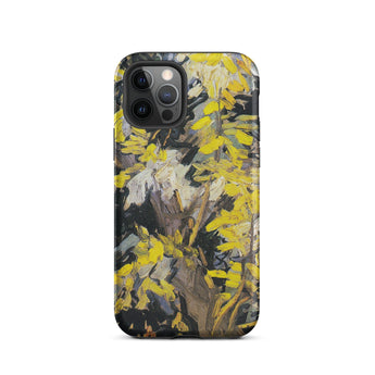 Blossoming Acacia - Vincent Van Gogh Iphone Case, 12 Pro / Matte, Yellow Floral Patterned Phone Case