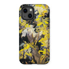 Blossoming Acacia - Vincent Van Gogh Iphone Case, 13 / Matte, Phone Case Abstract Floral Pattern Yellow Black White