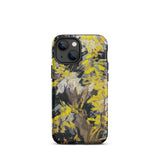 Blossoming Acacia - Vincent Van Gogh Iphone Case, 13 Mini / Matte, Yellow-leaf Patterned Phone Case