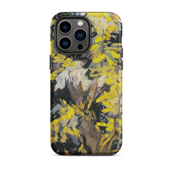 Blossoming Acacia - Vincent Van Gogh Iphone Case, 14 Pro Max / Matte, Yellow Floral Patterned Phone Case