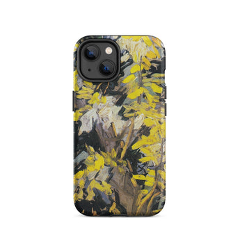 Blossoming Acacia - Vincent Van Gogh Phone Case Iphone 14 / Matte Artistic Phone Case Gogh’s Blossoming Acacia, Sunlit Blossoms Flare, Gogh